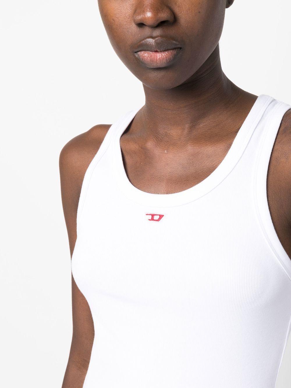DIESEL Canotta bianca con logo 