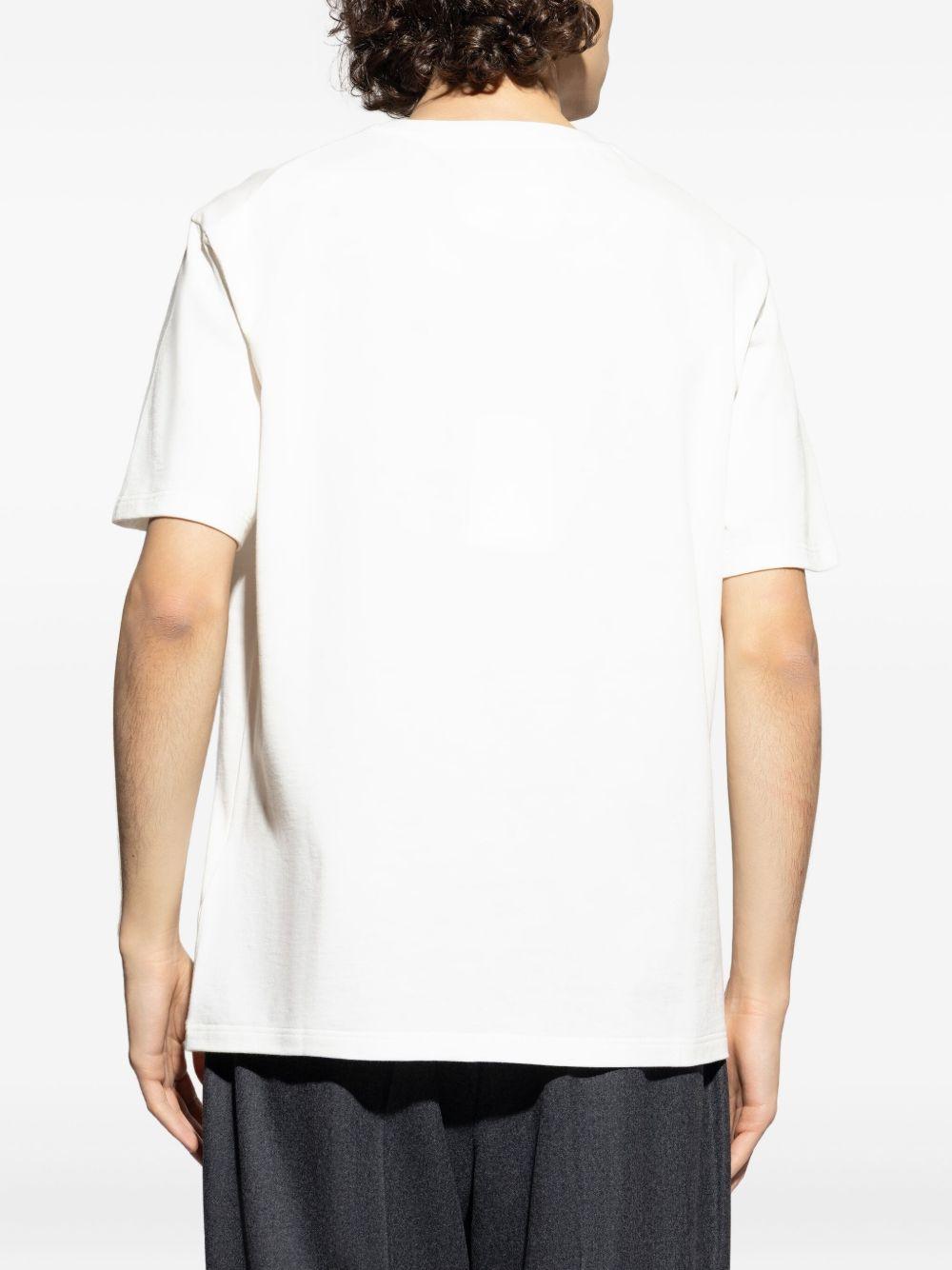 JIL SANDER T-shirt in cotone bianco con logo 