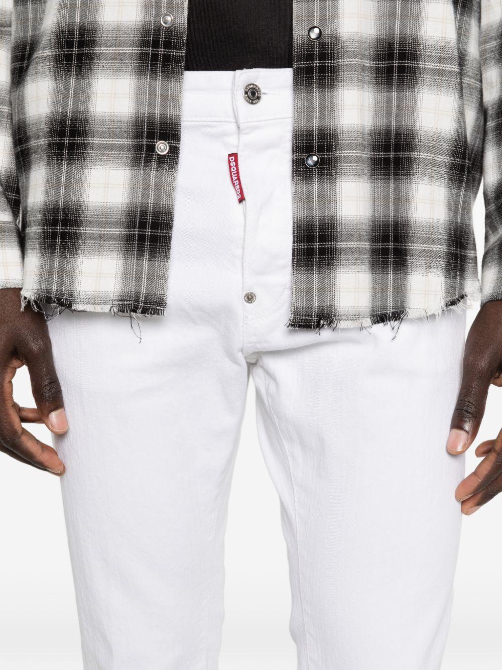 DSQUARED2 Jeans Teddy bianchi a cinque tasche 