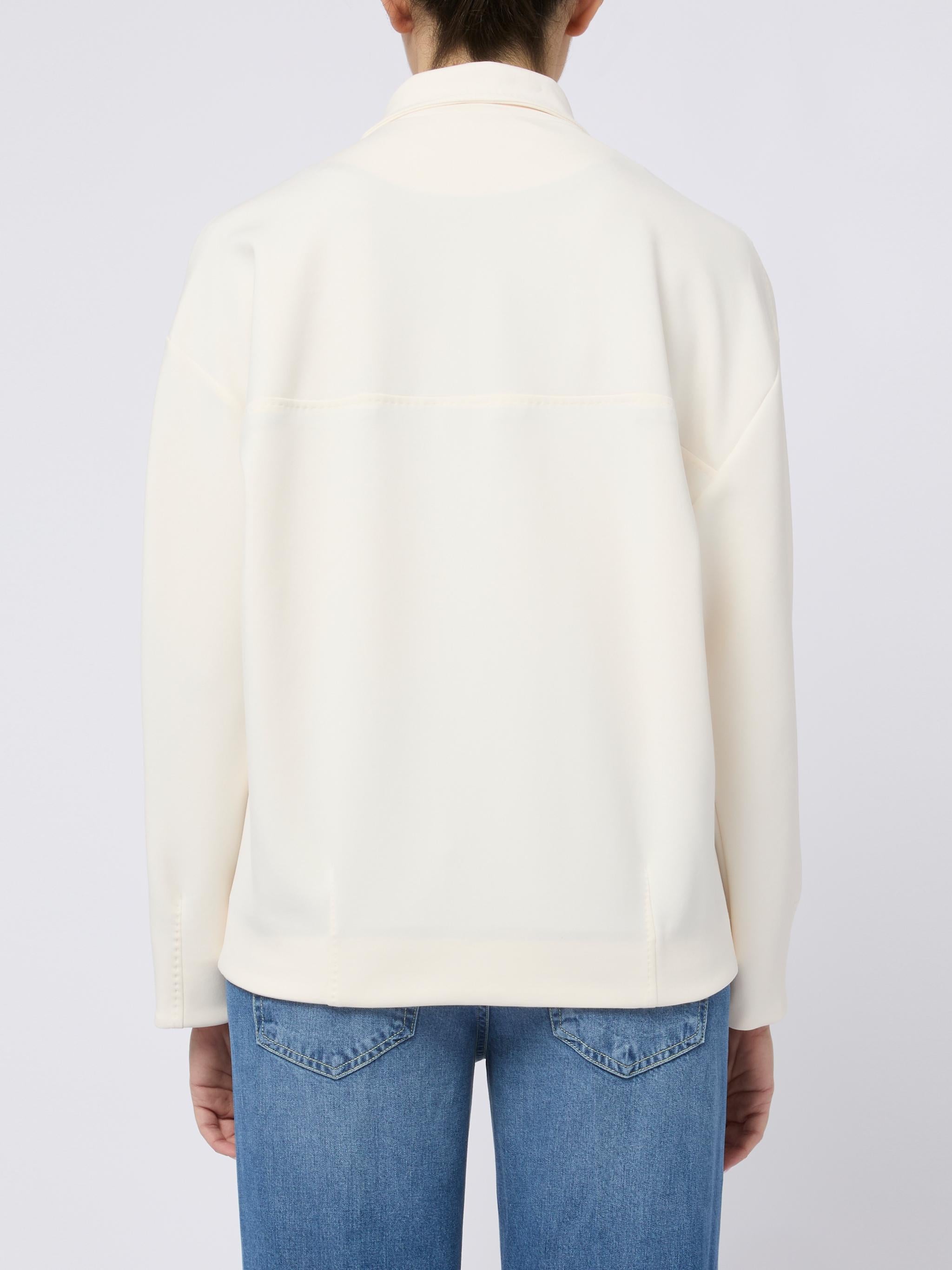 MAX MARA Giacca Pala elegante con zip panna 