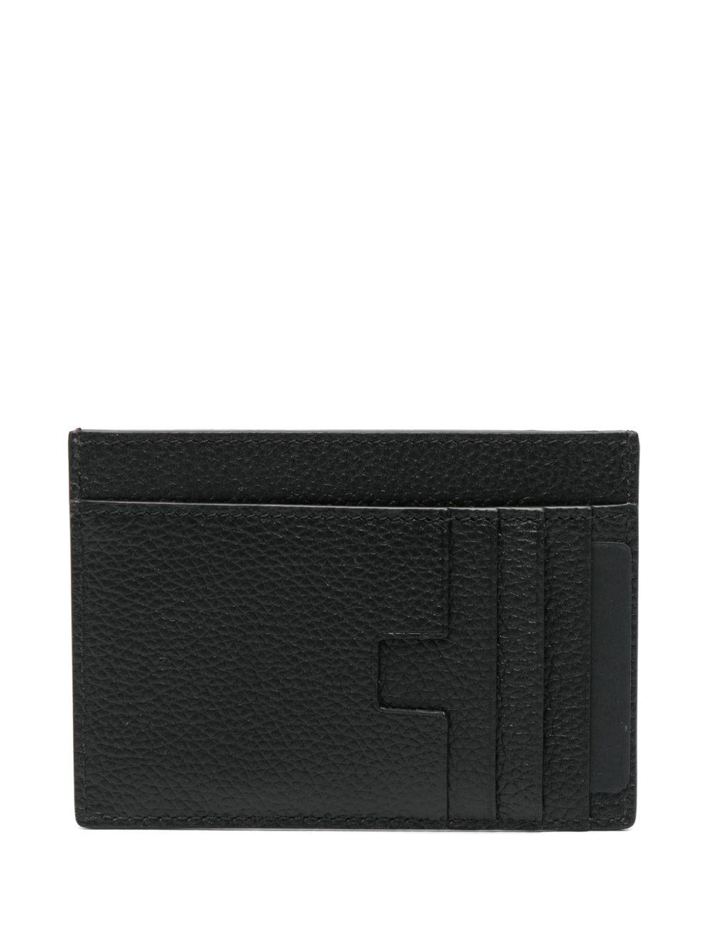 TOM FORD Portacarte in pelle di vitello nera 
