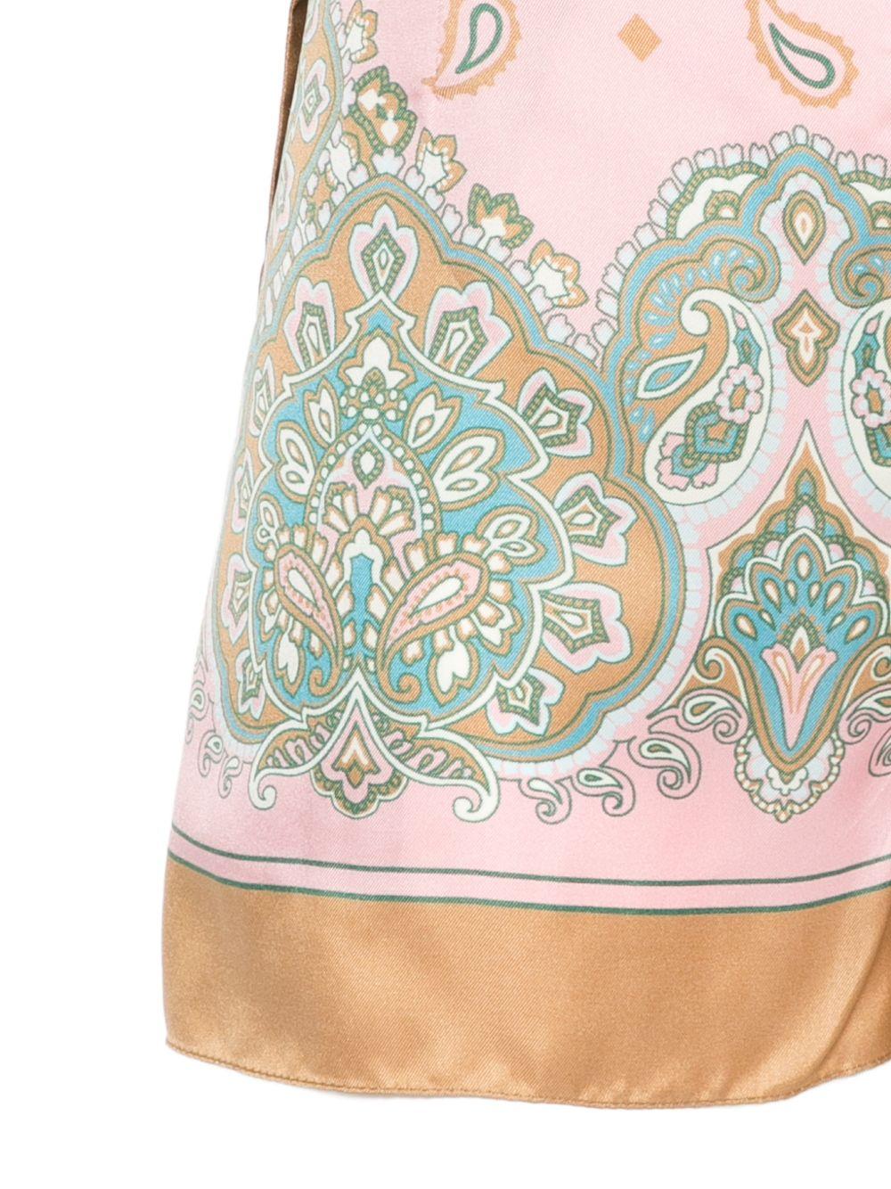 PINKO Pareo shorts da mare Merengue rosa e marrone 