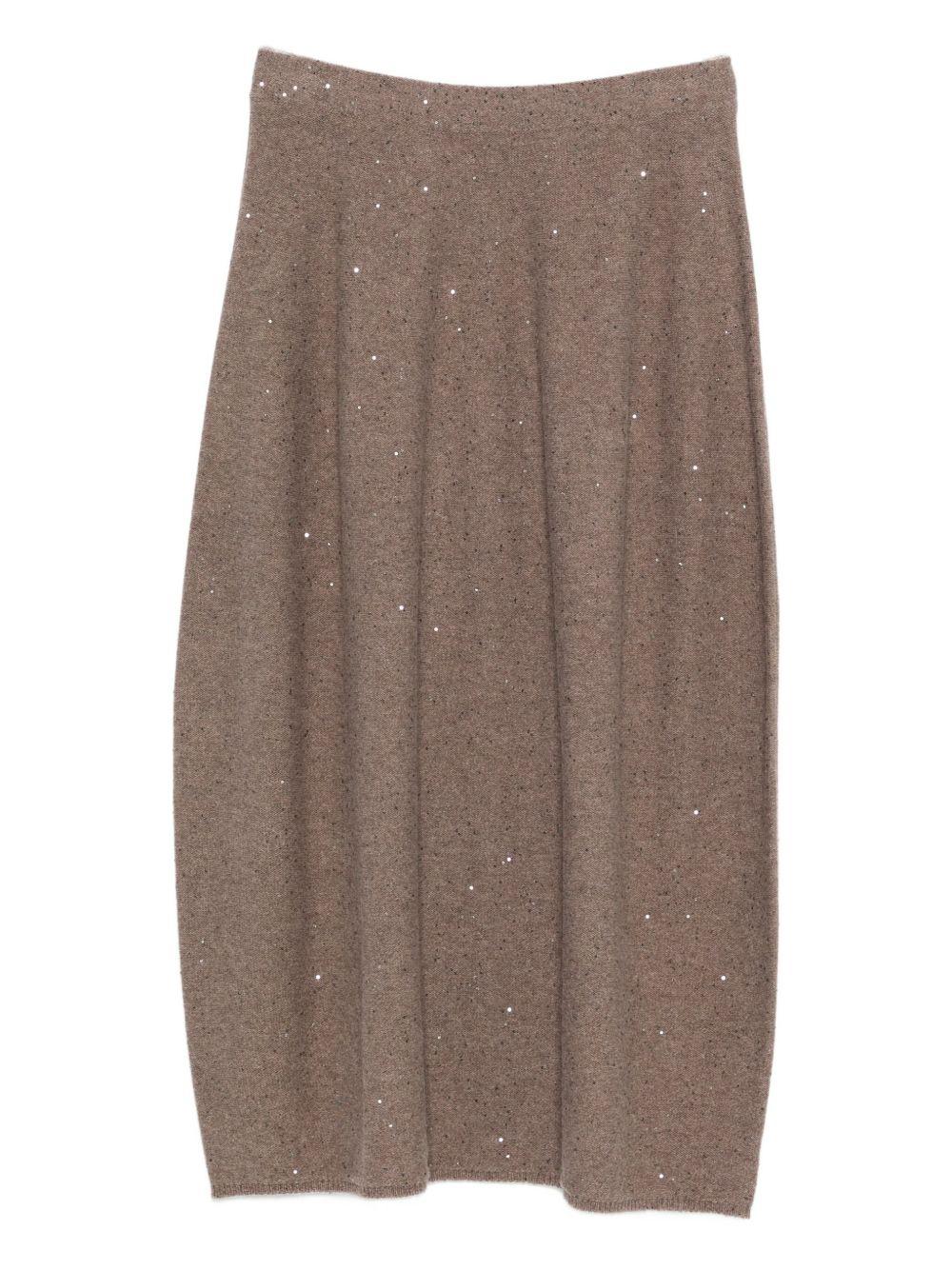 ANTONELLI Gonna midi con paillettes 