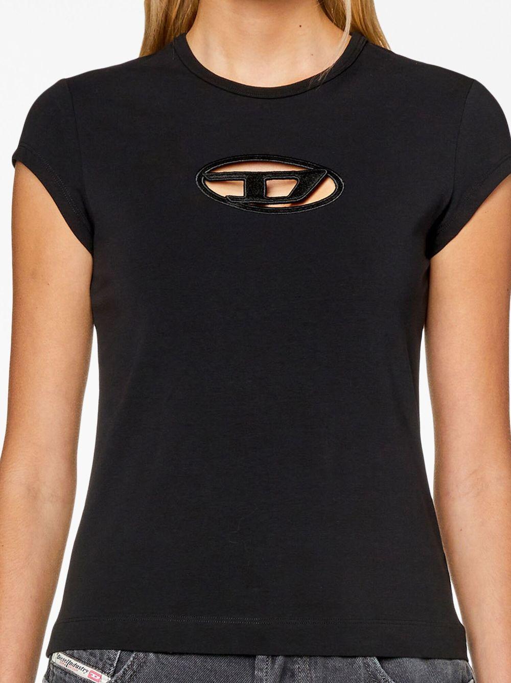 DIESEL T-shirt 'T-Angie' nera 