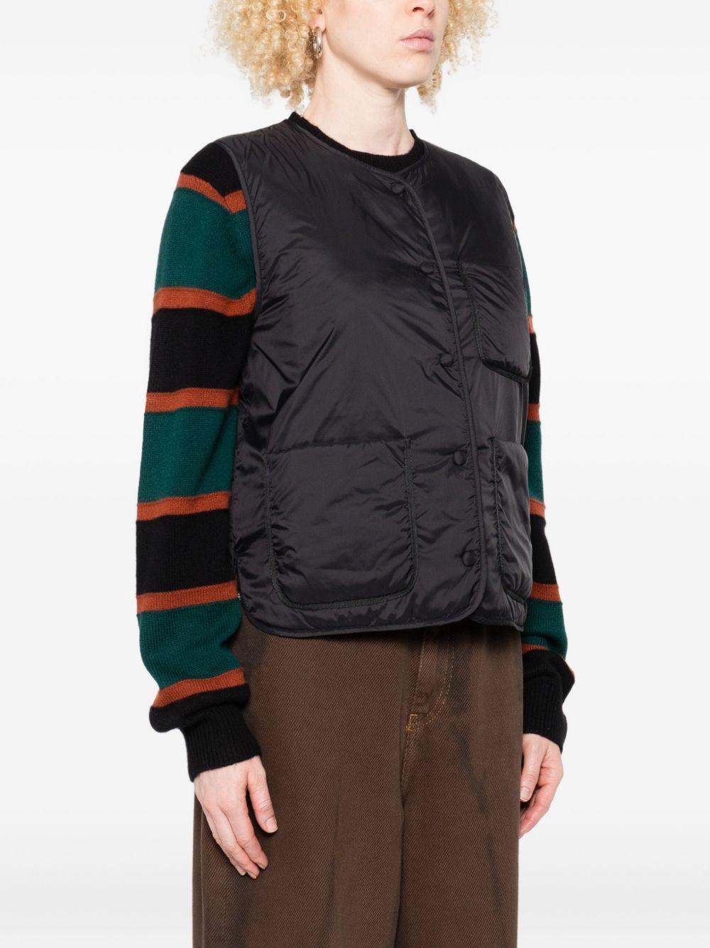 YERSE Gilet imbottito con bottoni 