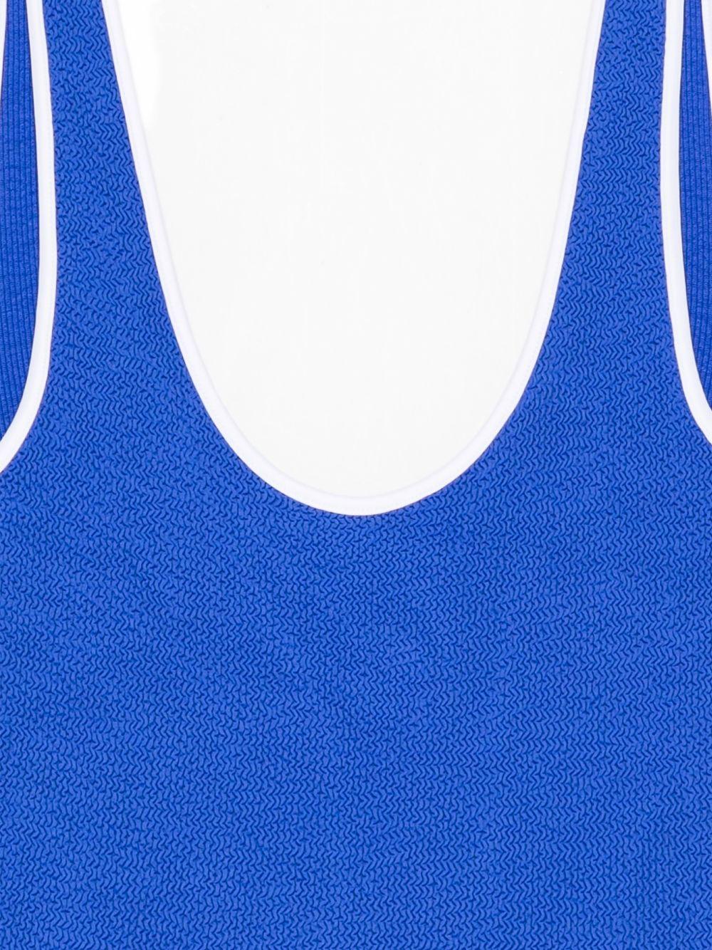 HUNZA G Costume da mare intero blu elettrico Faye 
