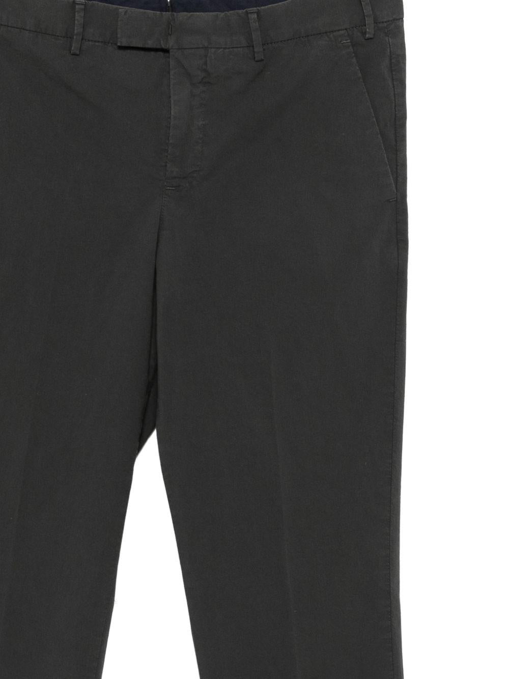 PT TORINO Pantaloni grigi in cotone elasticizzato 