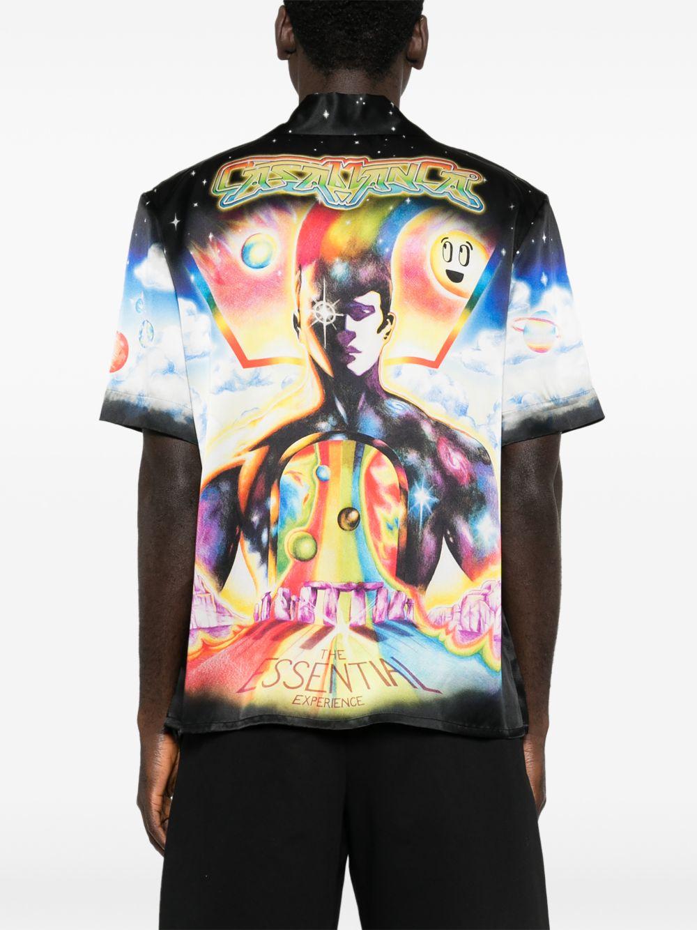 CASABLANCA Camicia con stampa grafica multicolore 