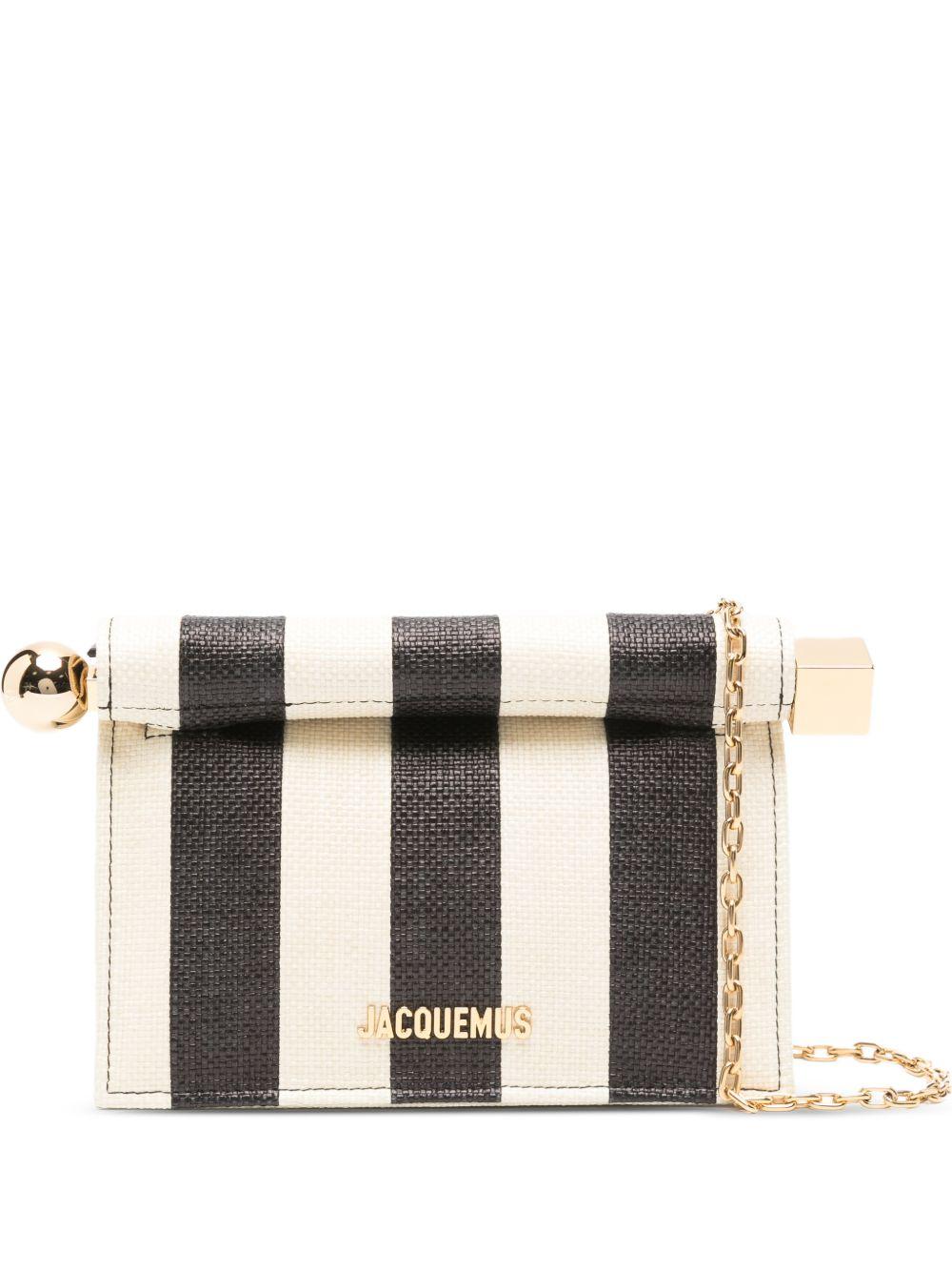 JACQUEMUS Clutch bag 'Le Petite Pochette Ronde Carré' 