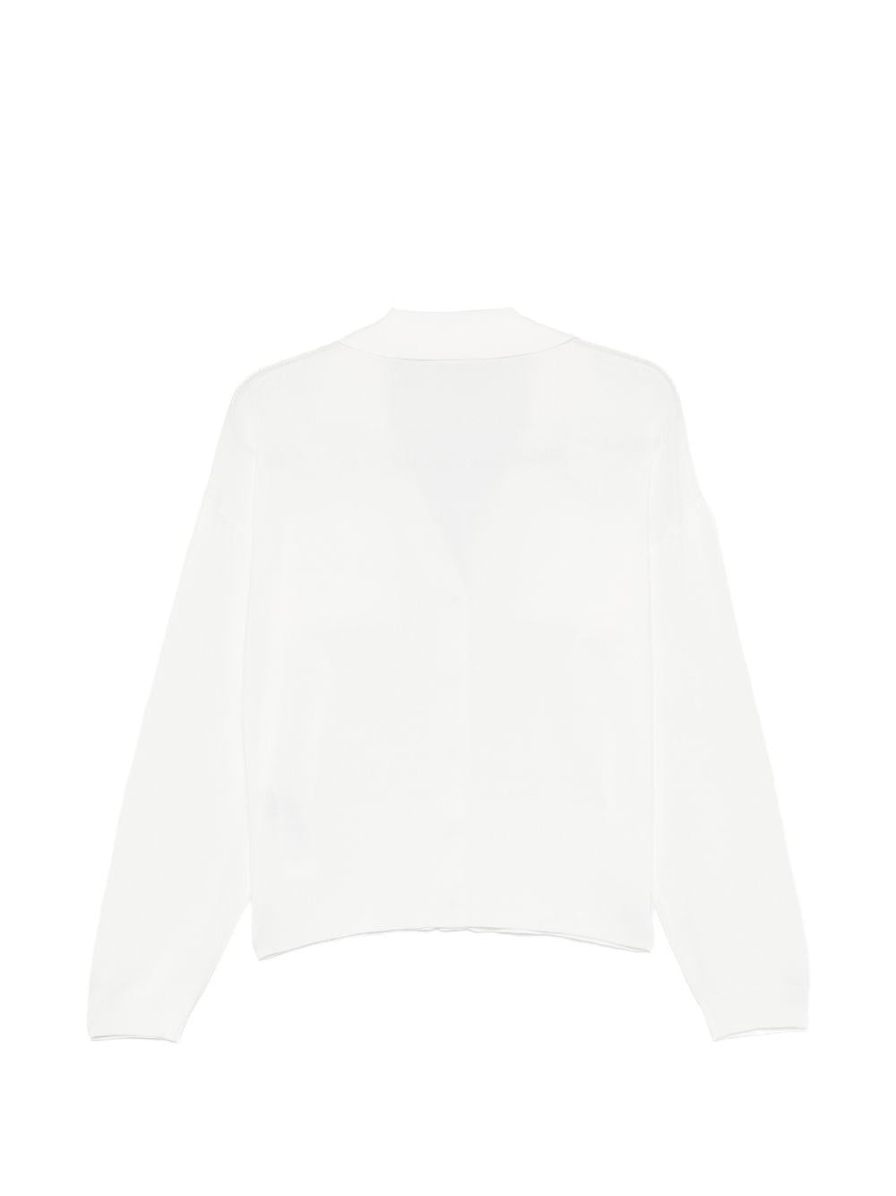 LIUJO Pantaloni bianchi a gamba larga 