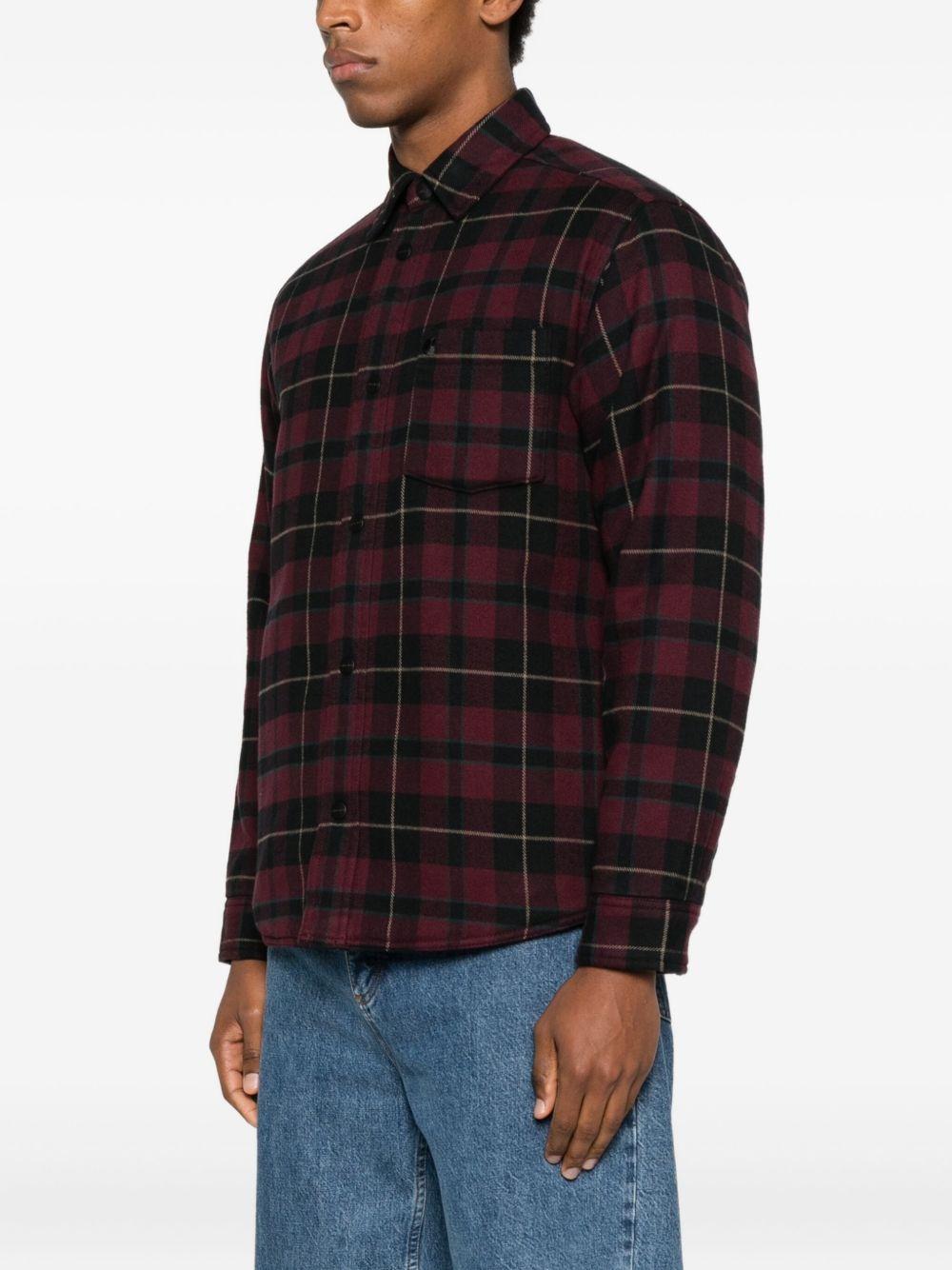 CARHARTT WIP Camicia a quadri rosso scuro da uomo 