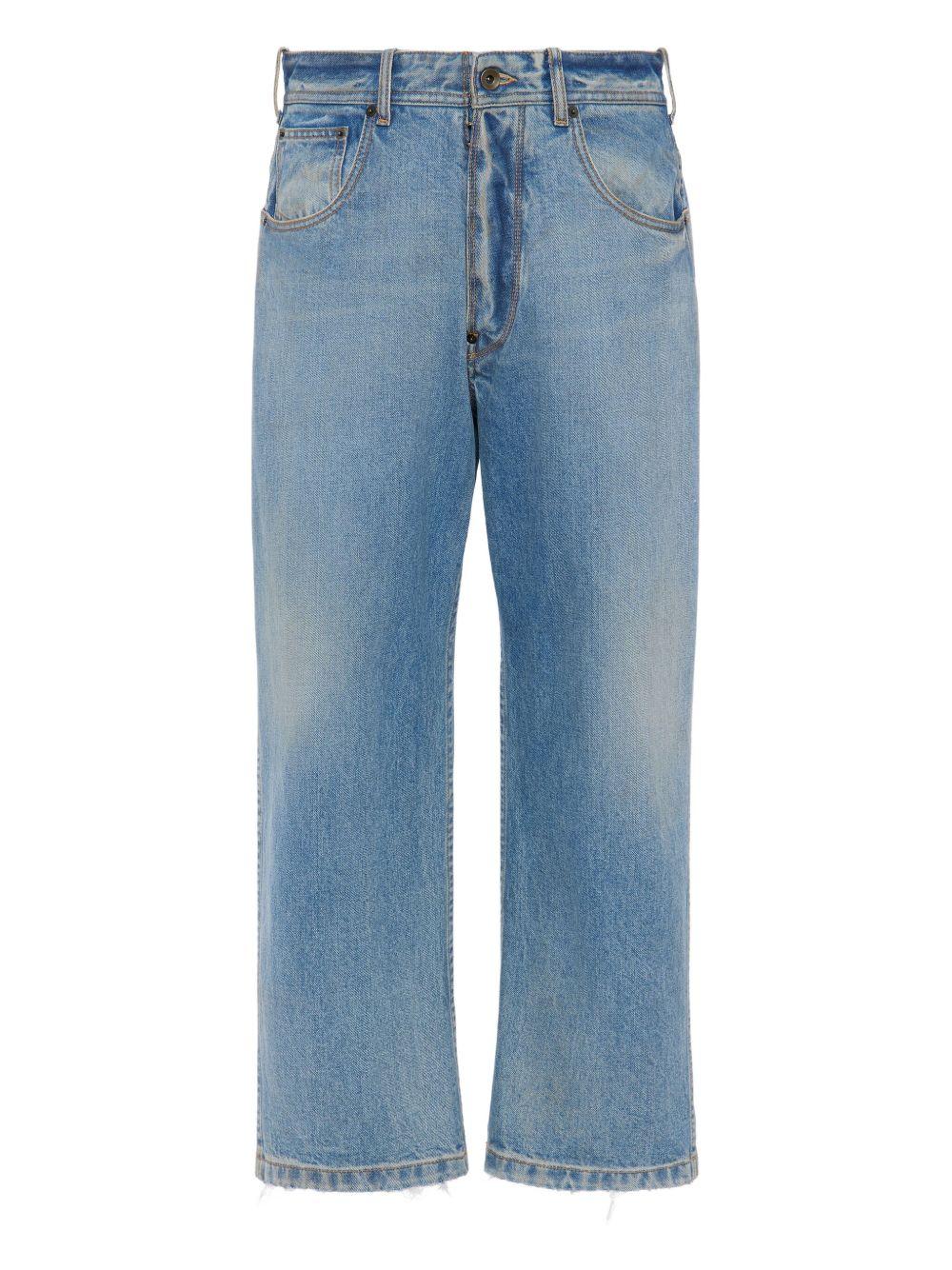 MAISON MARGIELA Jeans blu con orlo grezzo 
