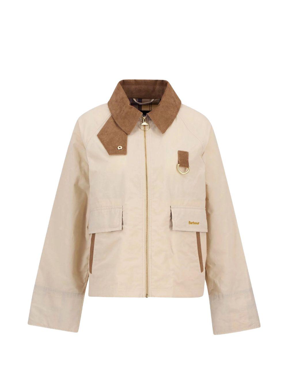BARBOUR Giacca Icons Spey beige con tasche 