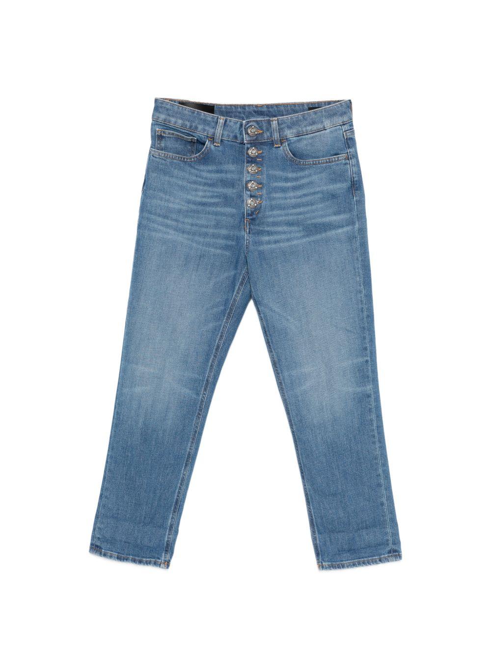 DONDUP Jeans Koons in blu denim con bottoni 