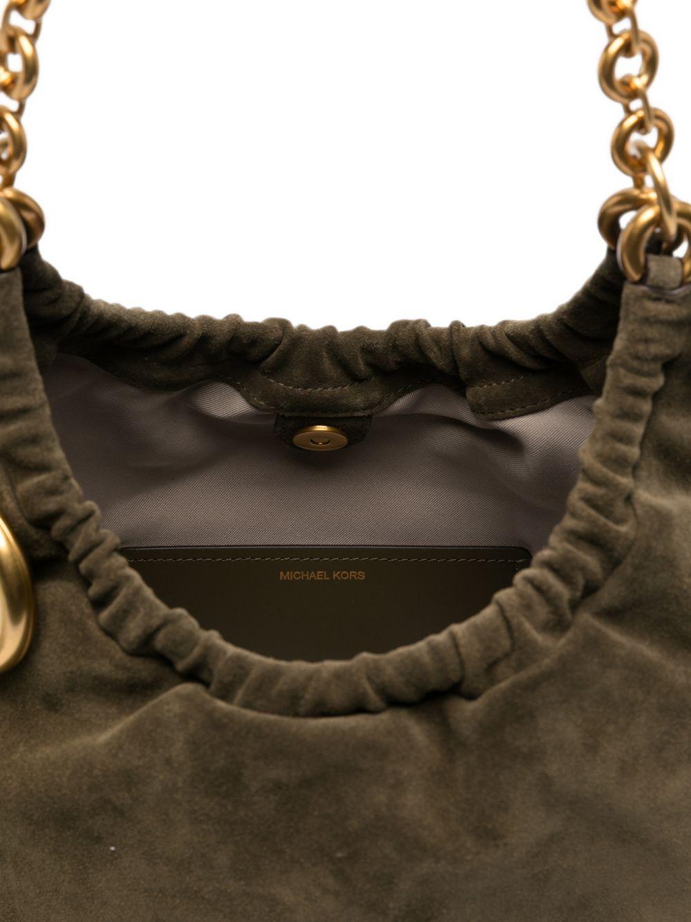 MICHAEL KORS Borsa a spalla Loden Chain in pelle scamosciata 