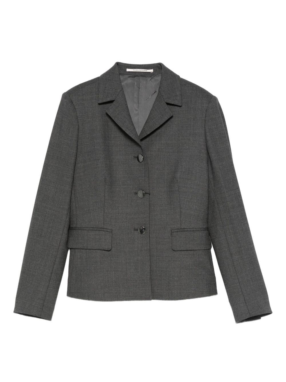TAGLIATORE Blazer grigio in lana vergine 