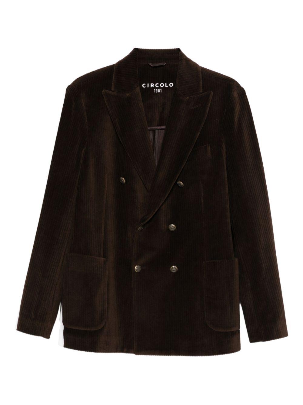 CIRCOLO 1901 Giacca doppiopetto marrone 