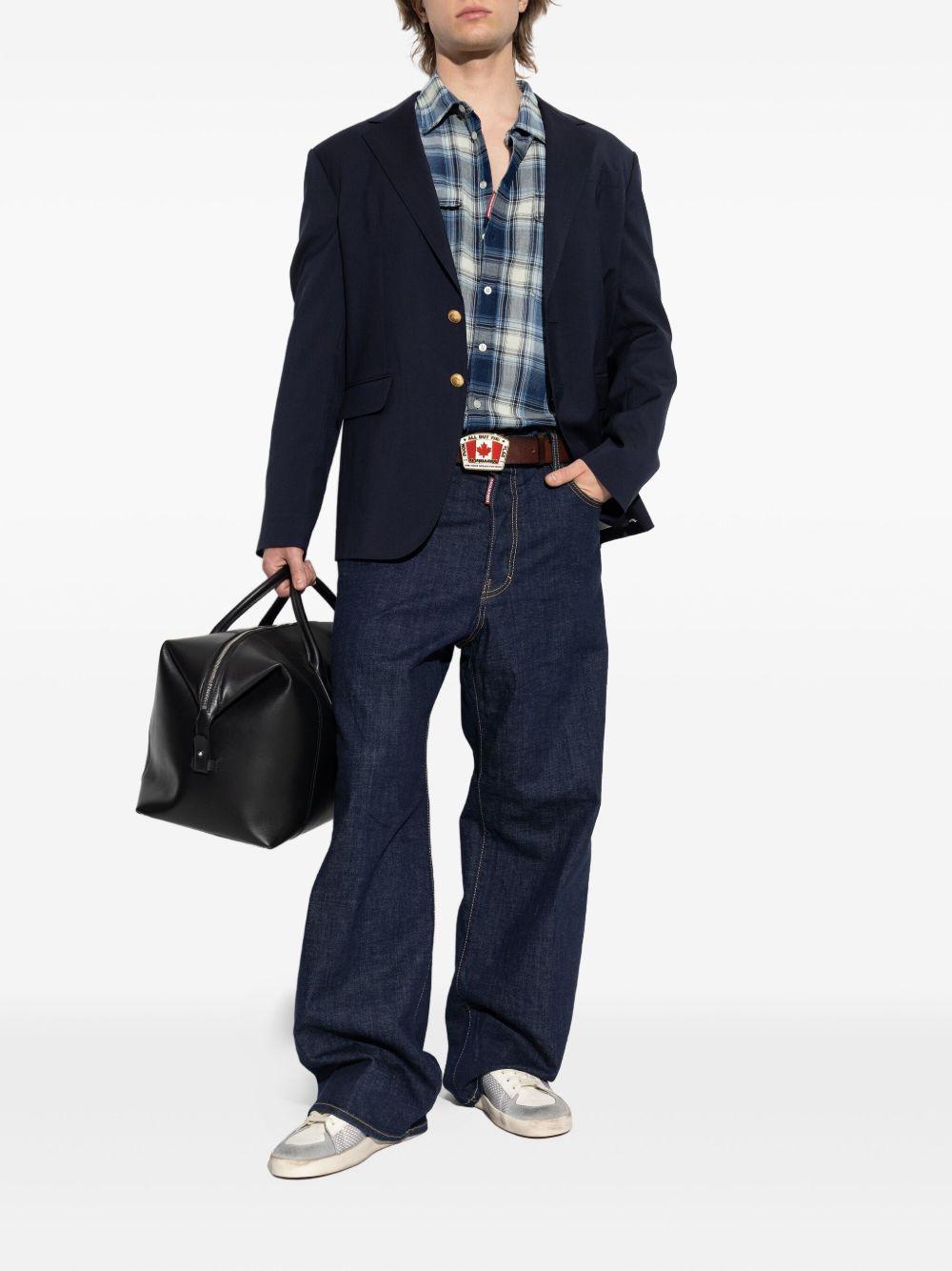 DSQUARED2 Jeans a gamba ampia blu 