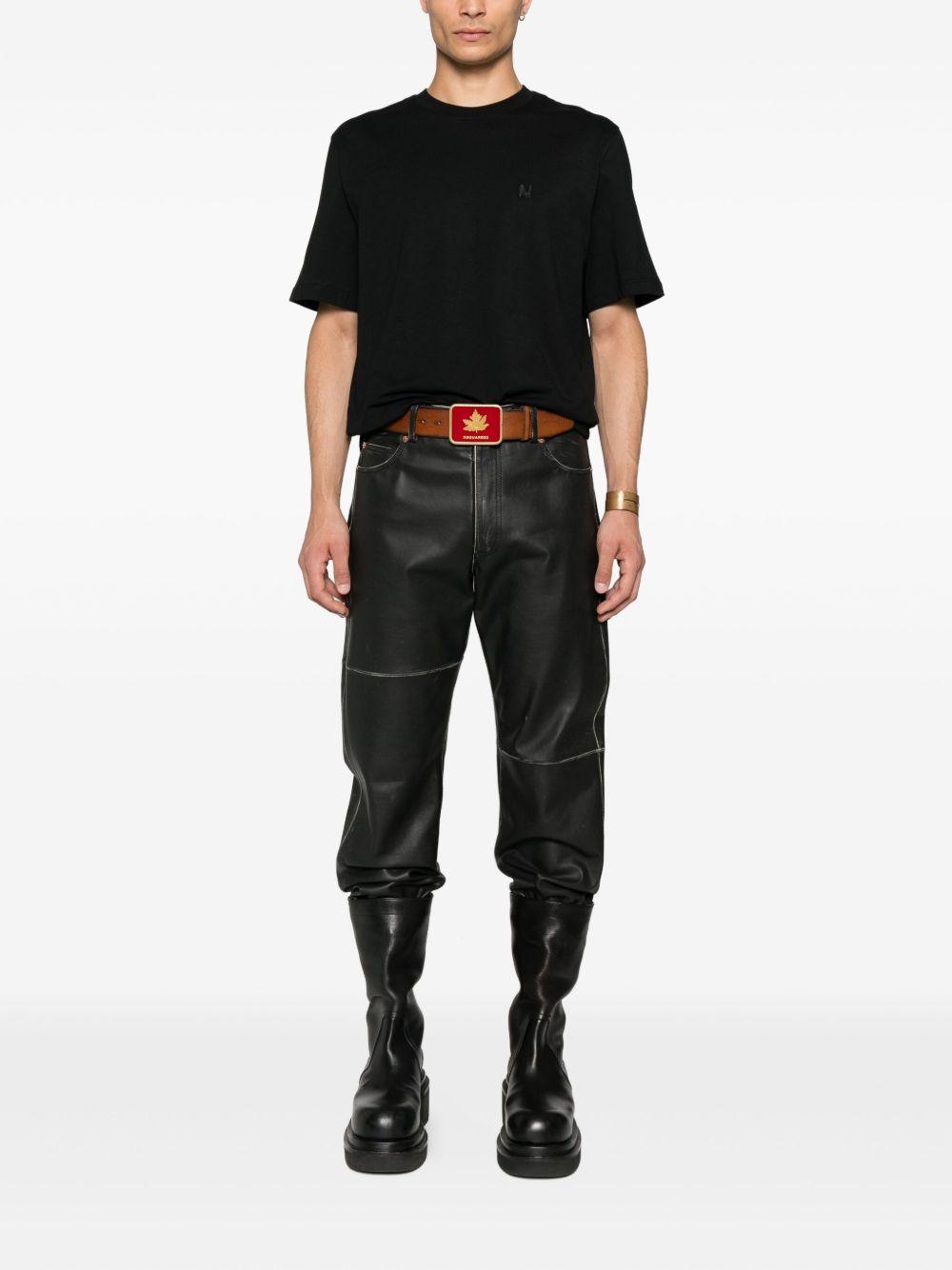 MSGM T-shirt in cotone nero 