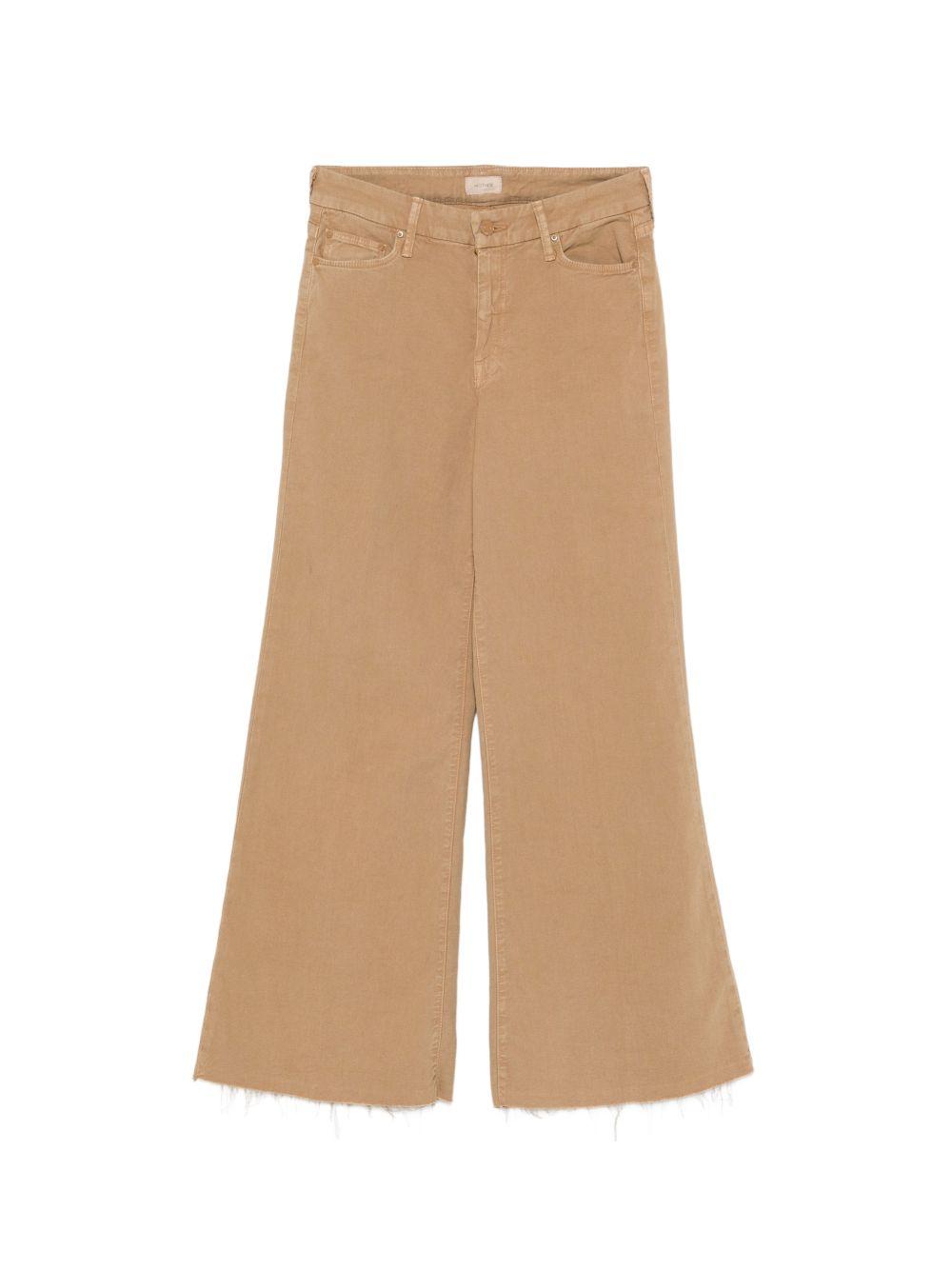 MOTHER Jeans marroni The Roller Fray 