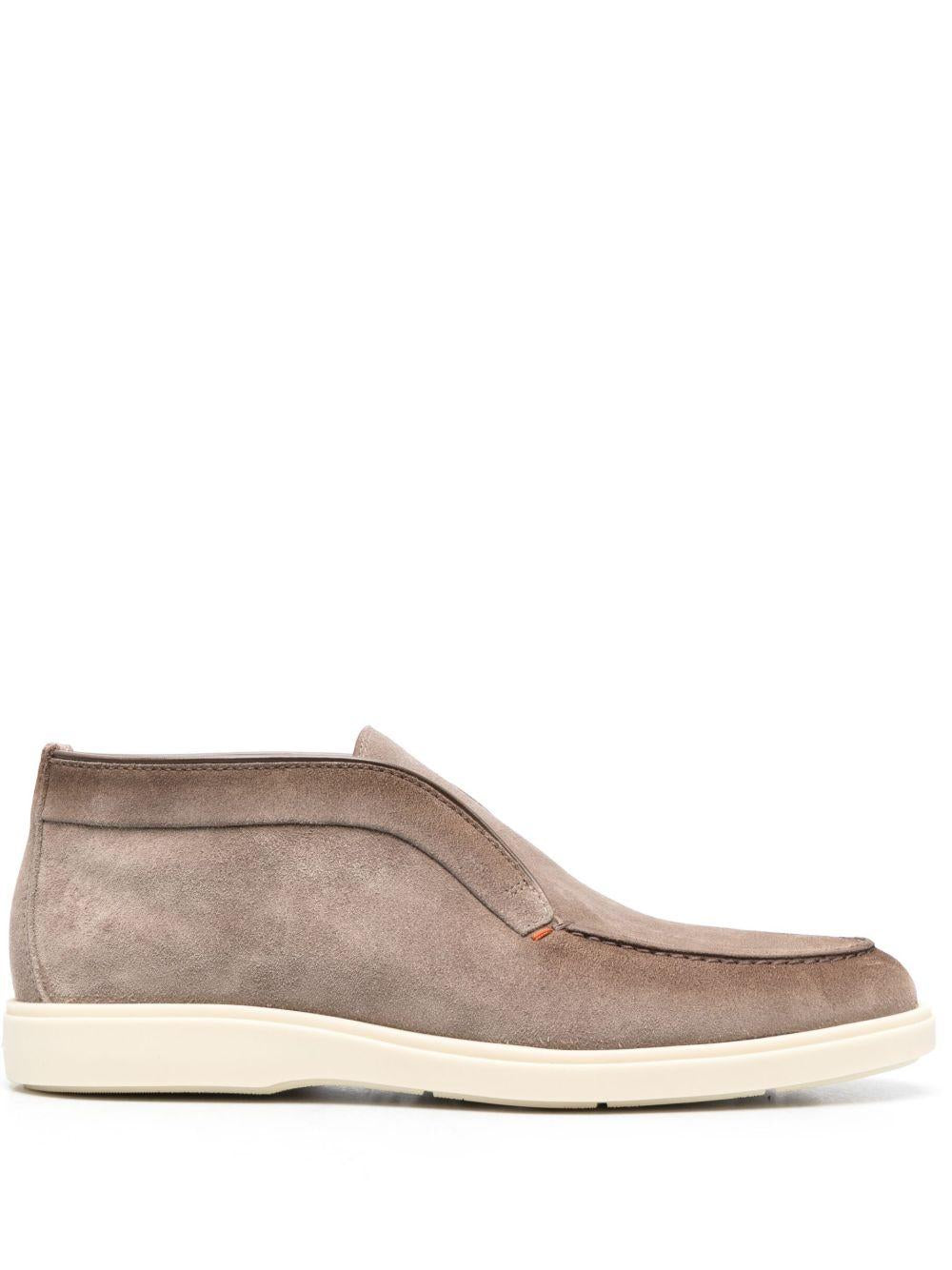 SANTONI Mocassini alti grigi 