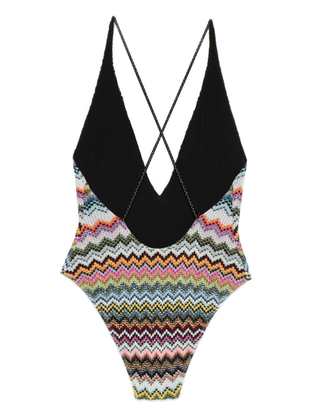 MISSONI Costume da bagno multicolore con scollo a V 