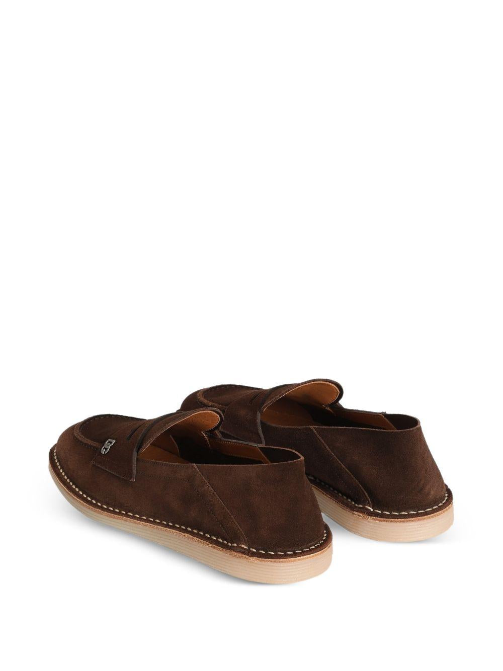 DOLCE e GABBANA Mocassino in pelle scamosciata marrone 