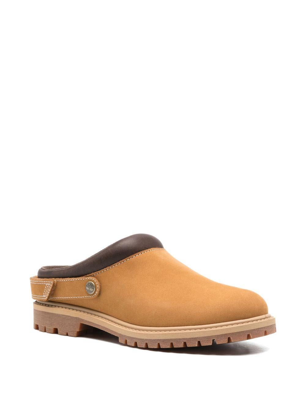 TIMBERLAND Sabot in pelle color cammello 