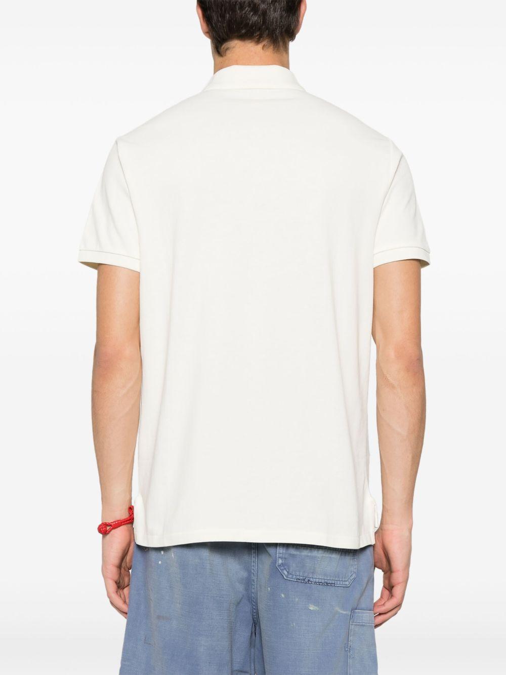 POLO RALPH LAUREN Polo in cotone beige con cavallino ricamato 