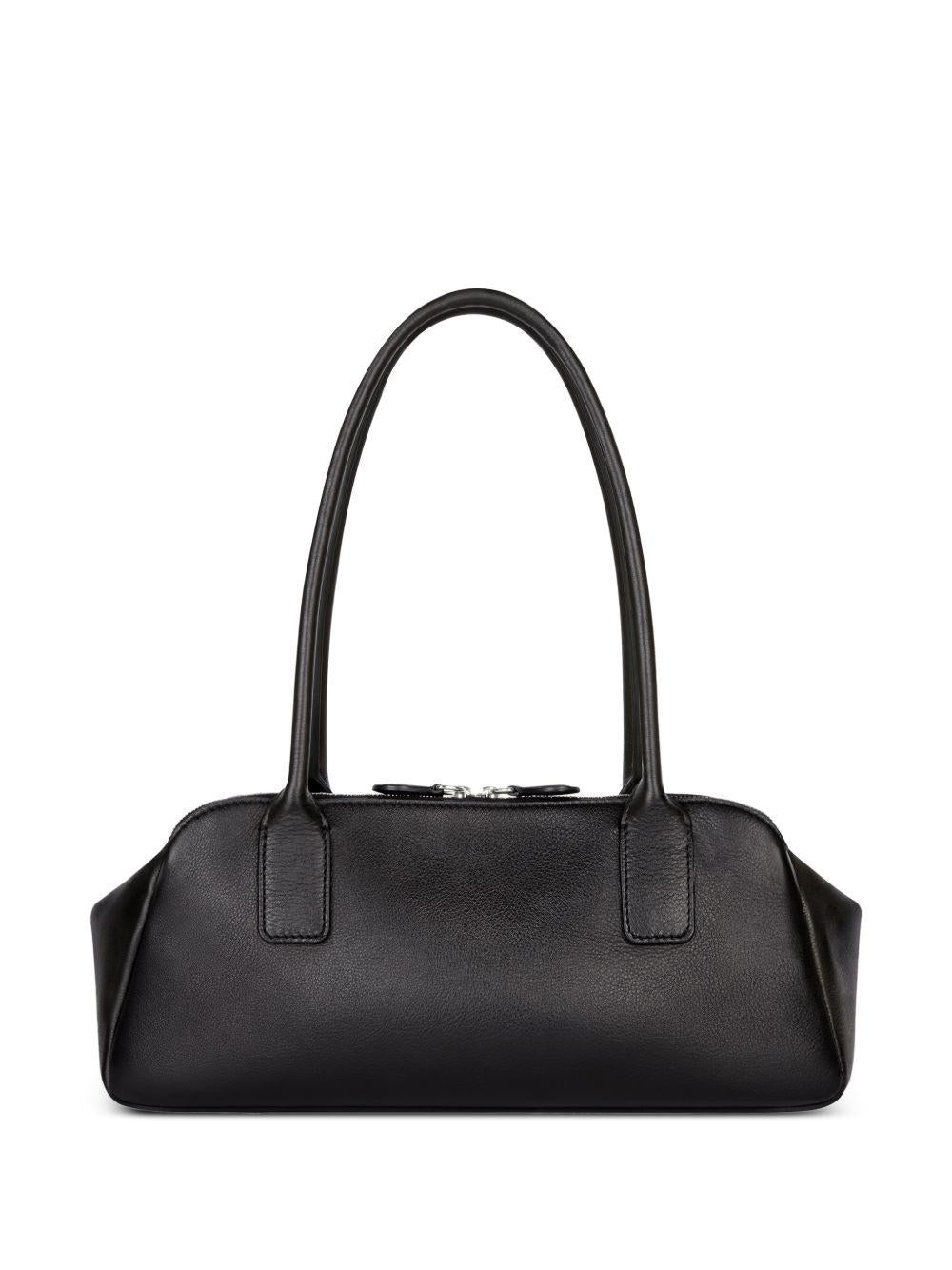 COURREGES Borsa a spalla in pelle nera 