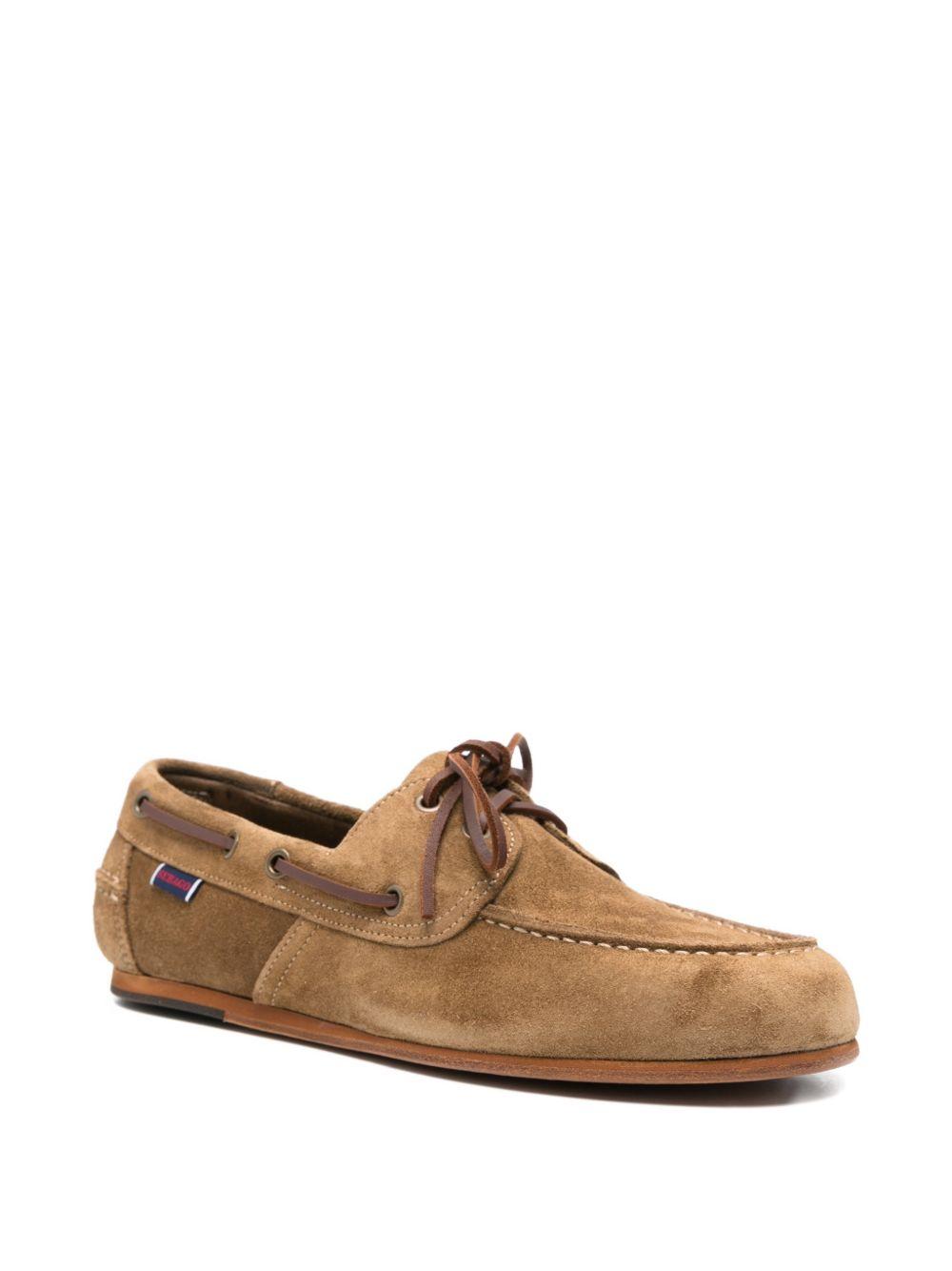SEBAGO Scarpe da barca Owen in suede marrone talpa 