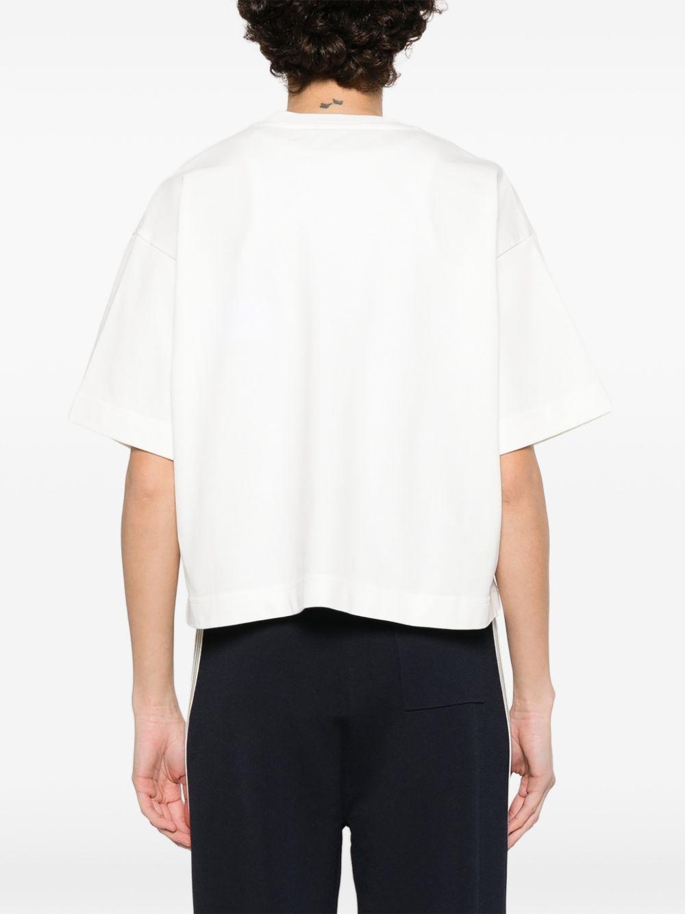 AUTRY T-shirt bianca in cotone con logo 