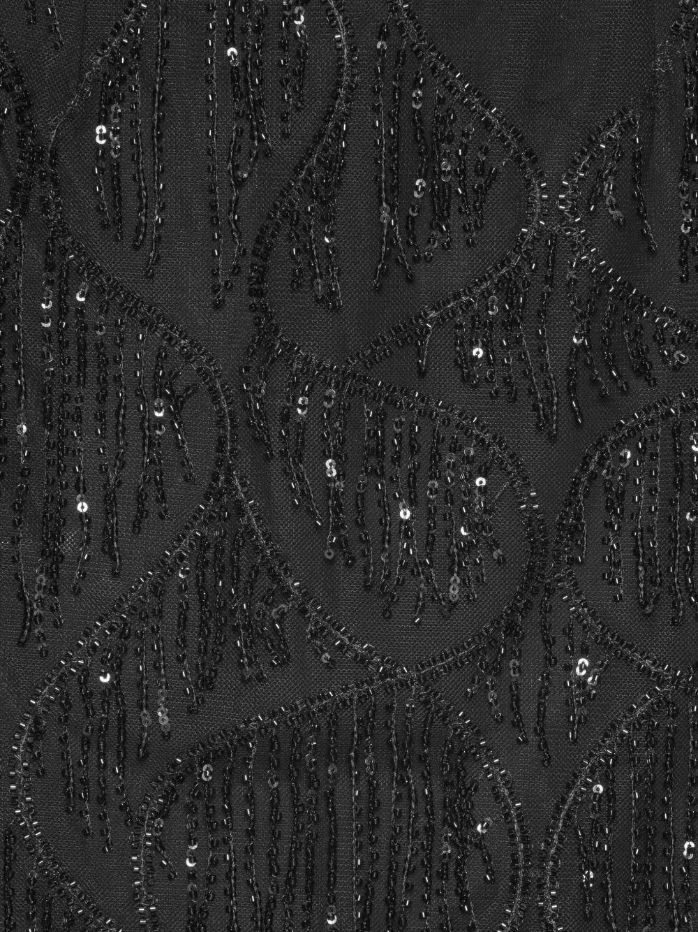 ROTATE Gonna corta nera con paillettes 