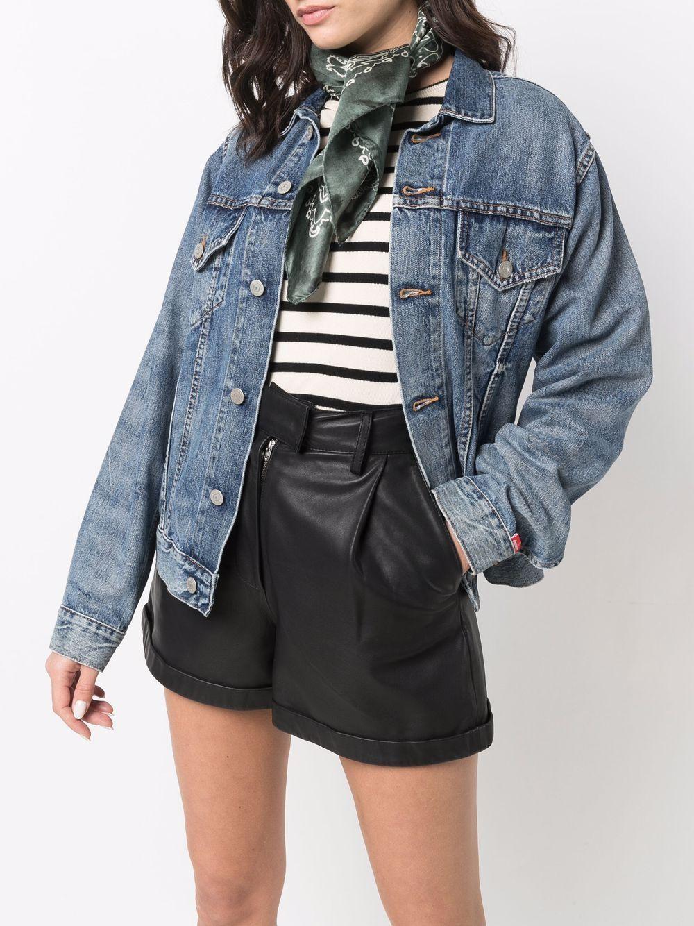 GOLDEN GOOSE Foulard verde in seta con stampa paisley bianca 