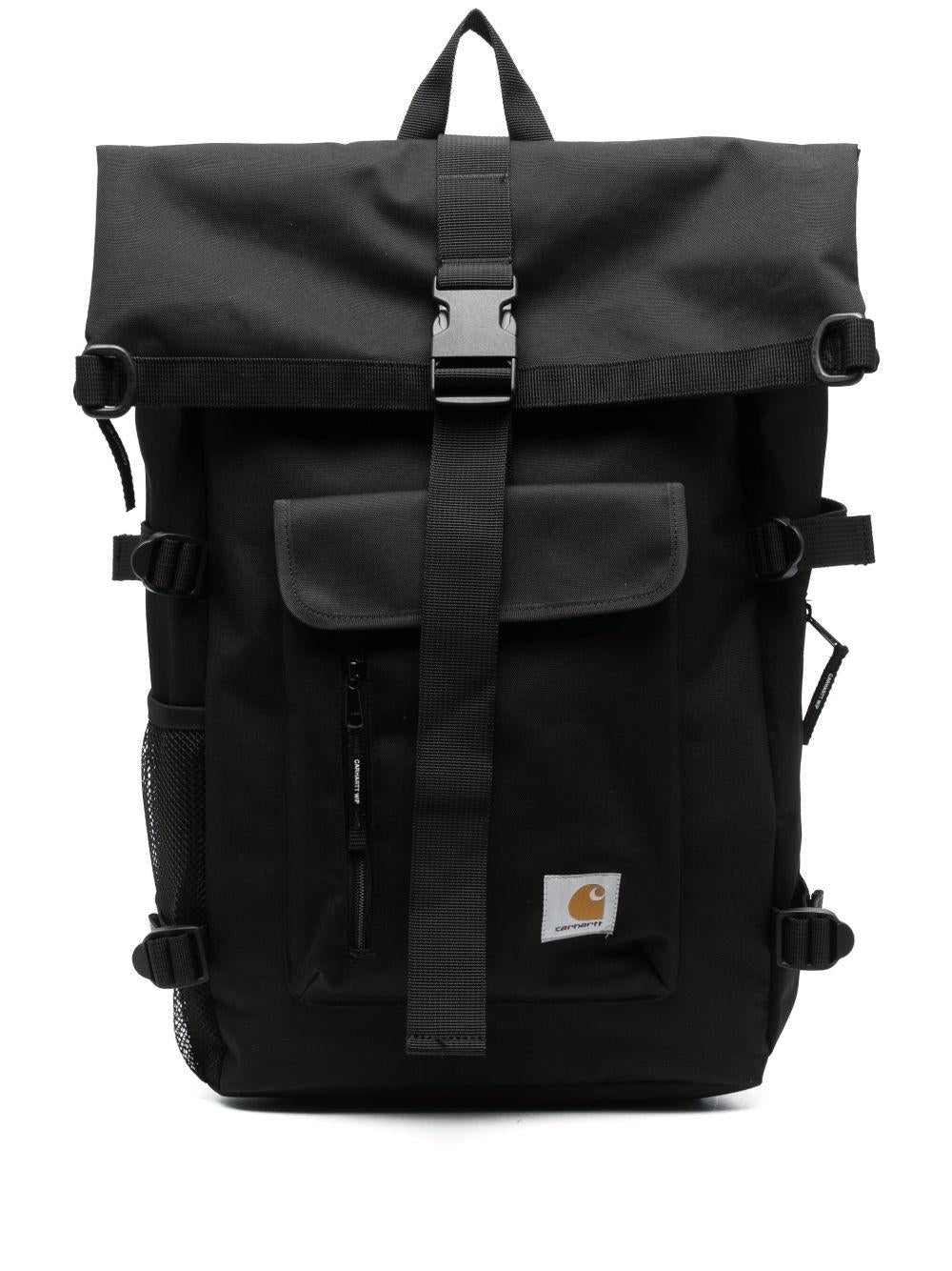 CARHARTT WIP Zaino 'Philis' nero con logo 