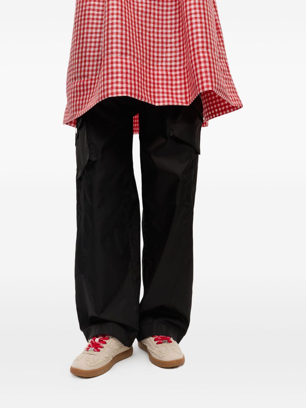 GANNI Sneakers in tela con bordo grezzo 