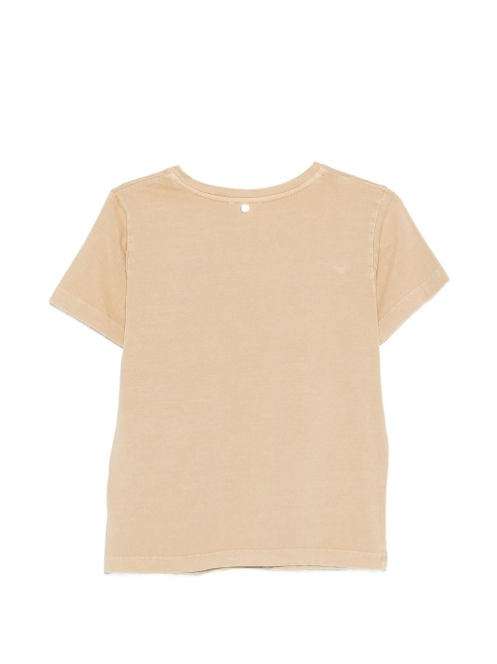 LIUJO T-shirt arancione con ricami 