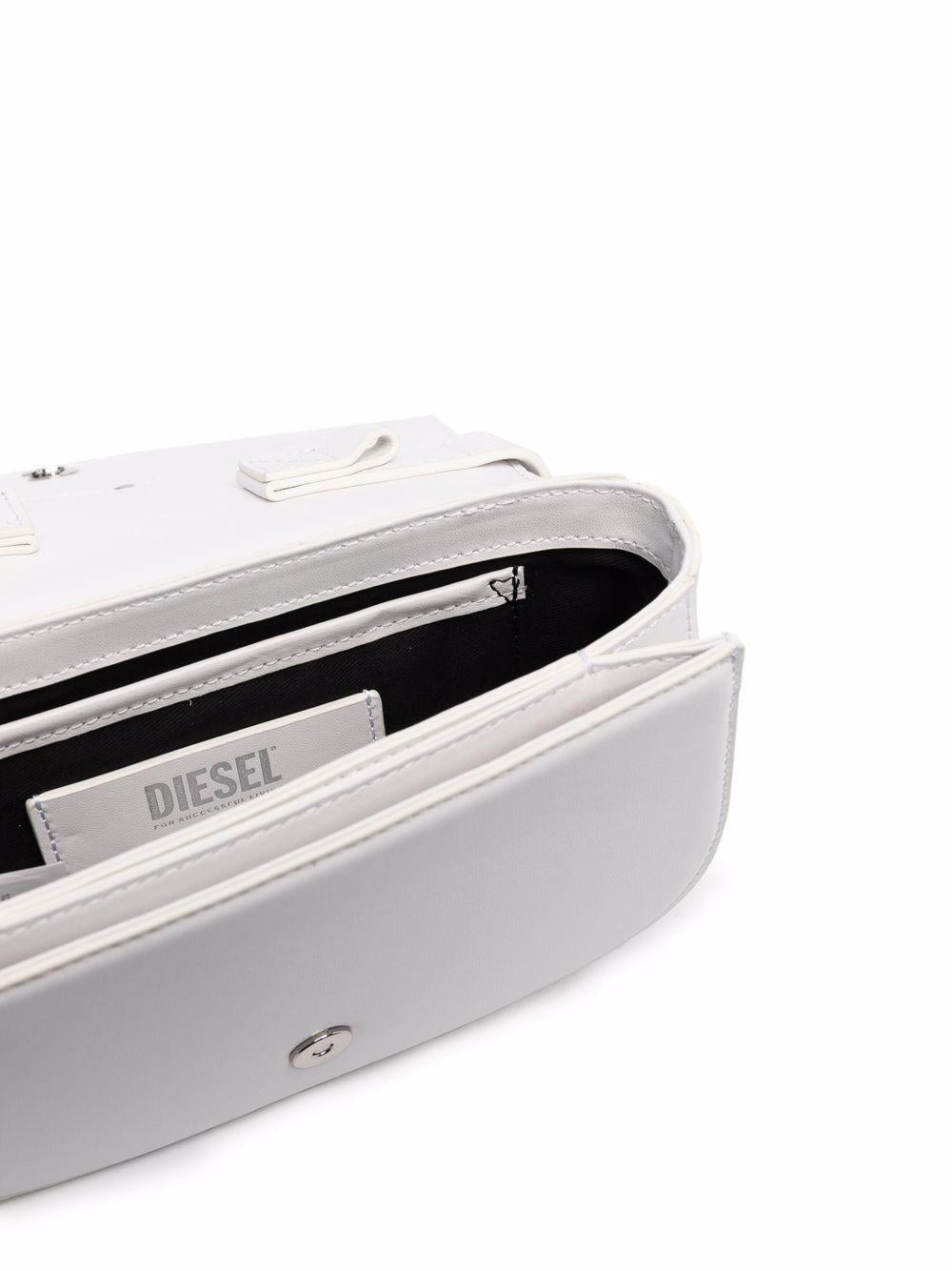 DIESEL Borsa '1DR' in nappa bianca 