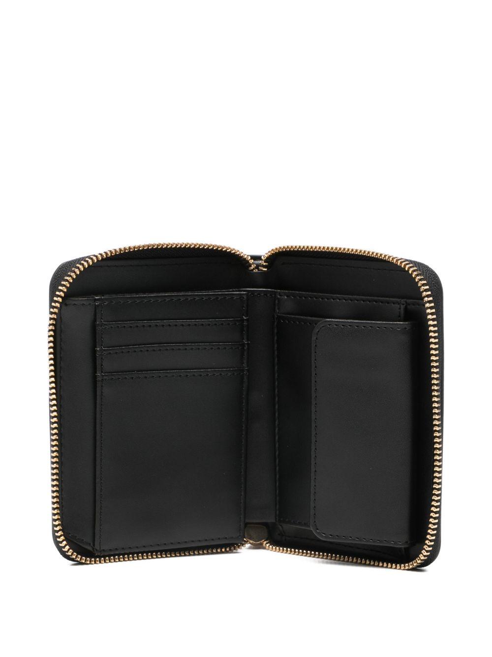 LOVE MOSCHINO Portafoglio trapuntato a conchiglia nero 