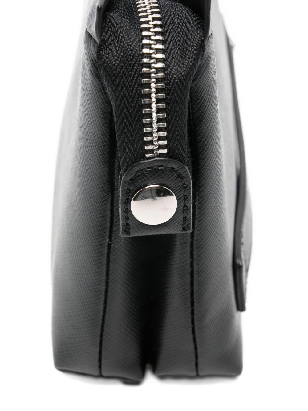 JOHN RICHMOND Pochette nera con logo 