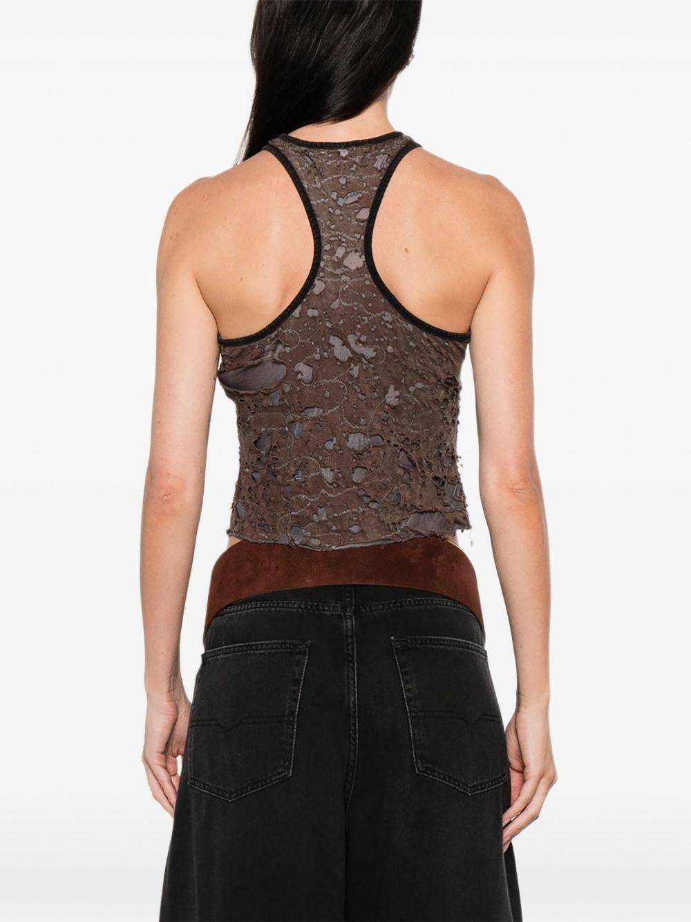 DIESEL Top con effetto vissuto 