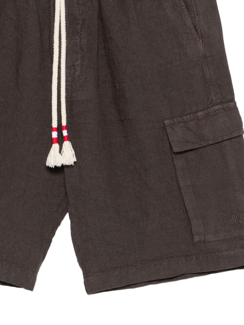 MC2 SAINT BARTH Bermuda Marseille in lino grigio scuro 