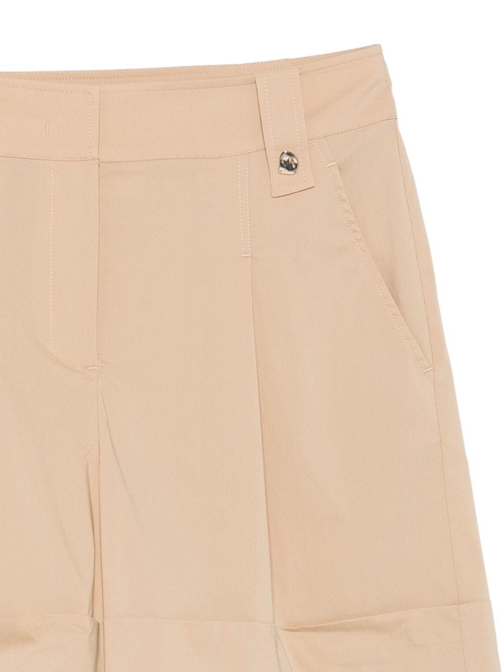 LIUJO Shorts beige chiaro con pinces 