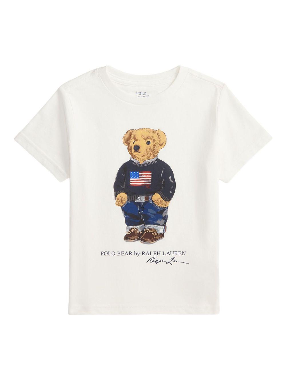POLO RALPH LAUREN T-shirt con stampa orsetto 
