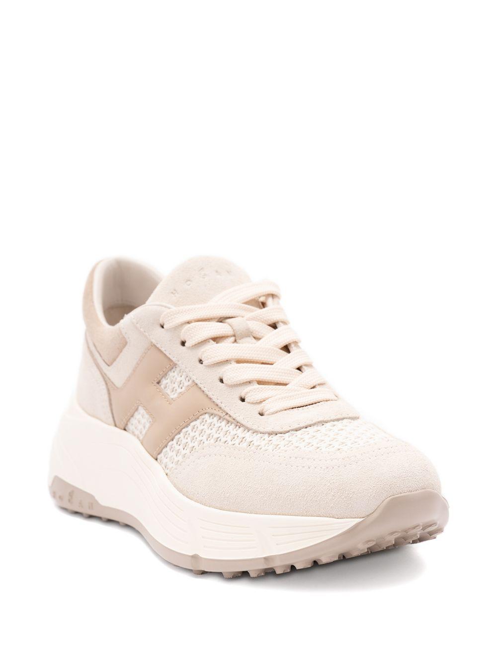 HOGAN Sneakers H669 in tonalità beige e rosa 