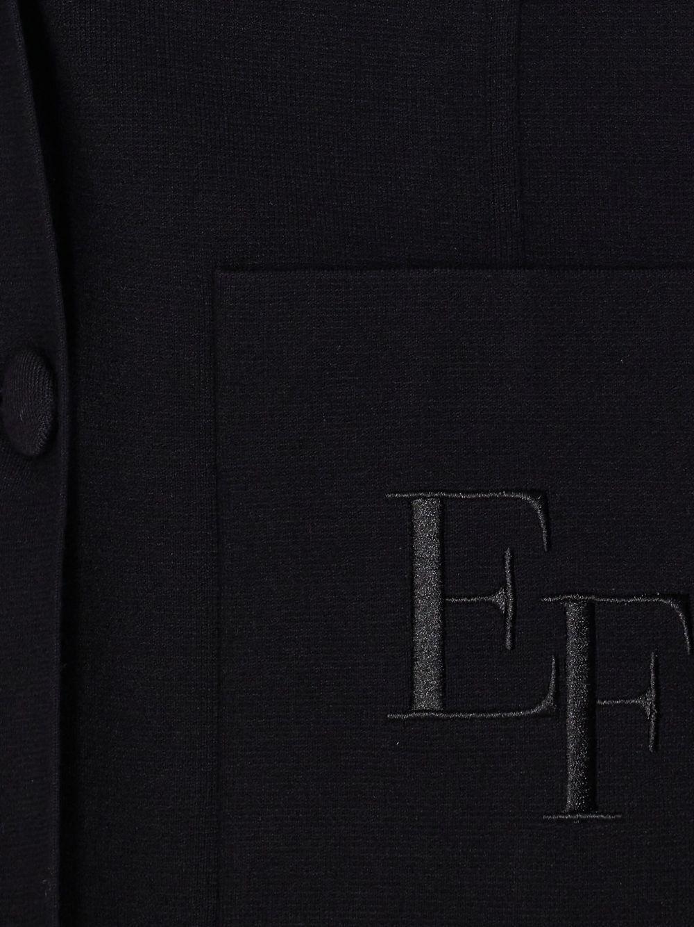 ELISABETTA FRANCHI Blazer nero doppiopetto 