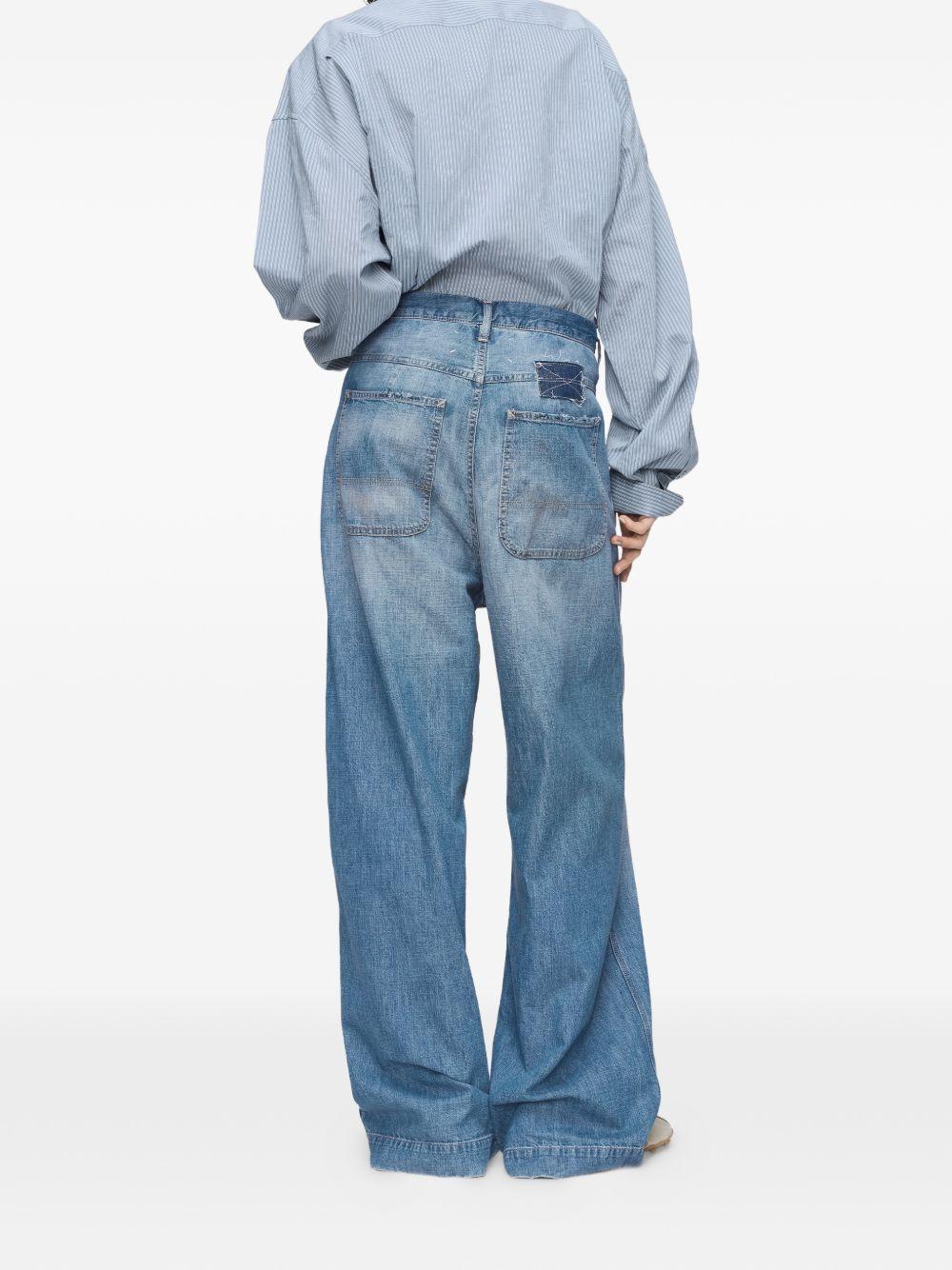 MAISON MARGIELA Jeans blu effetto washed 