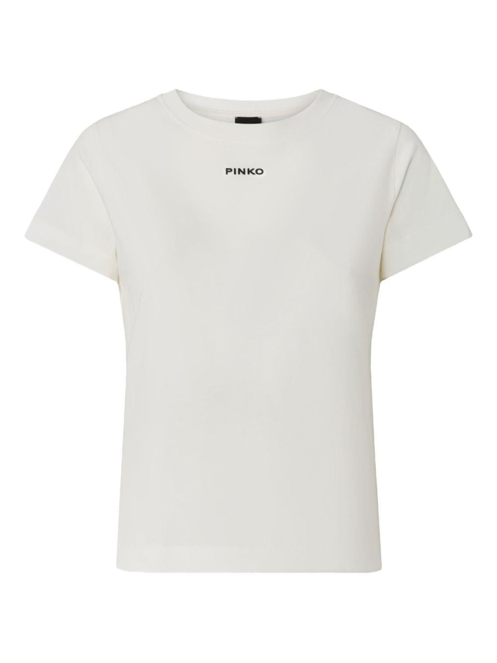 PINKO T-shirt bianca con logo 