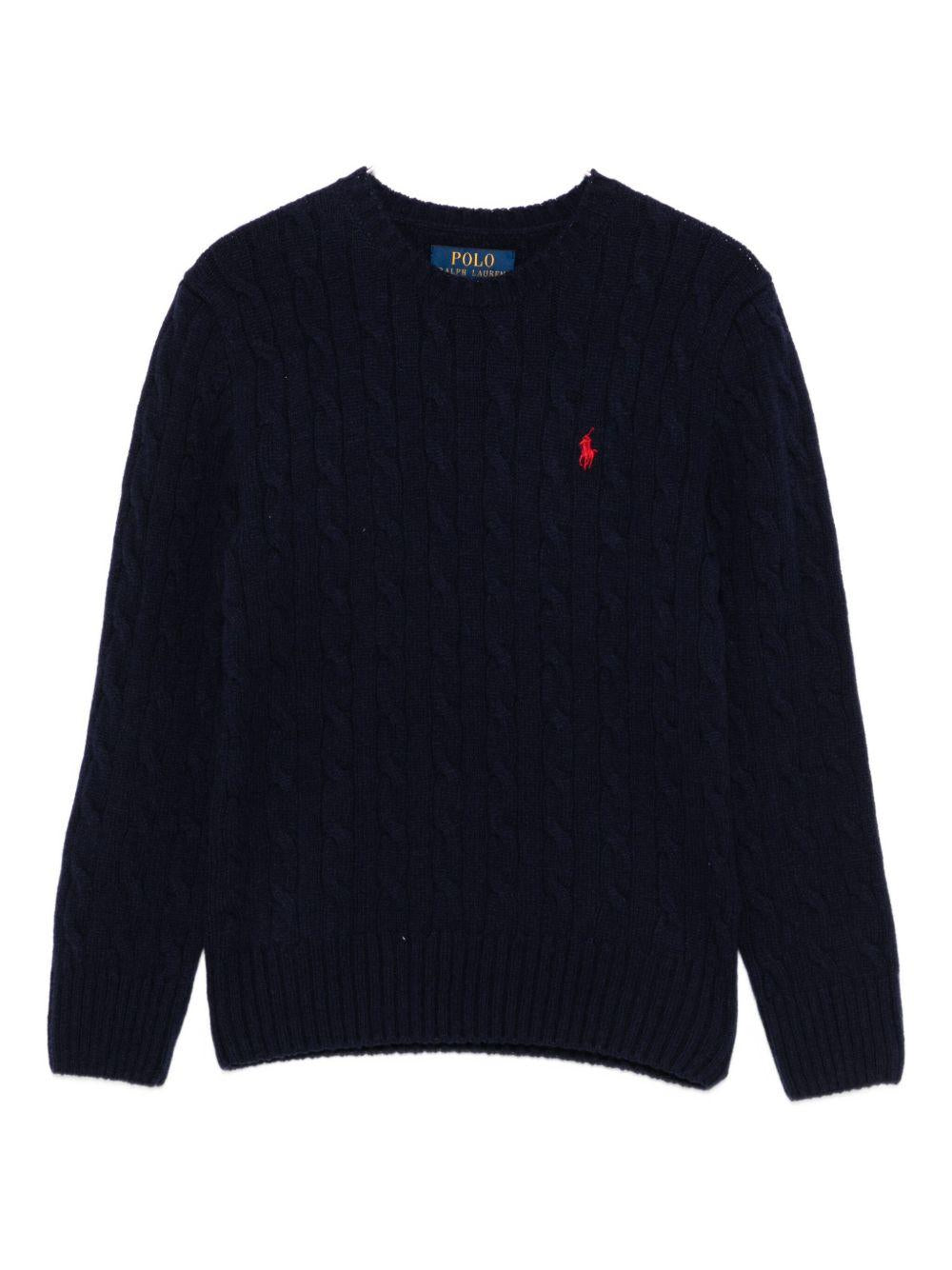 POLO RALPH LAUREN Maglia a trecce con logo 