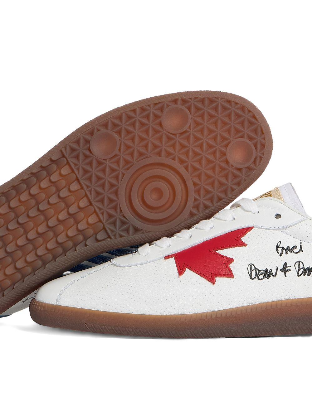 DSQUARED2 Sneakers Maple Leaf Rebels bianche 